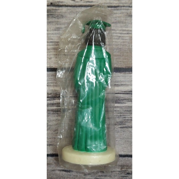 New Vtg Female Graduate Cake Topper Green Color Robe African American #A1 - Picture 3 of 3